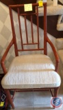 Bamboo looking chair 41 inches height, 18 inches in depth, 20 1/2 inches wide