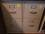(2) 2 drawer filing cabinets