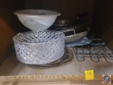 Strainers , pots and pans & misc stuff