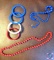 Red, White and Blue bracelet and necklace.