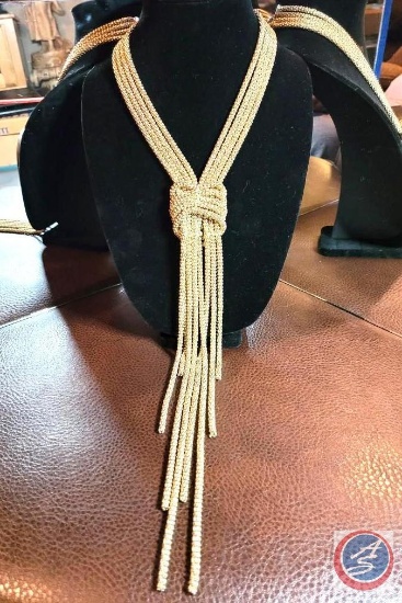 4 Strand Knot necklace 44"