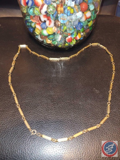 Vintage 30" Gold plated necklace