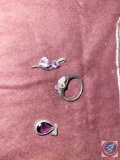 Amethyst ring and pendant