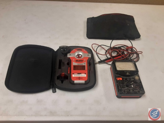 Black & Decker Bullseye Auto leveling laser and a multimeter.