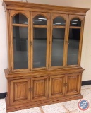China hutch with three glass shelves