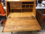 A small wood desk