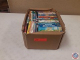 (1) box of assorted children's DVDs