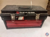 22-in tool chest with two steel drawers