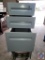 3 Drawer metal file cabinet with key