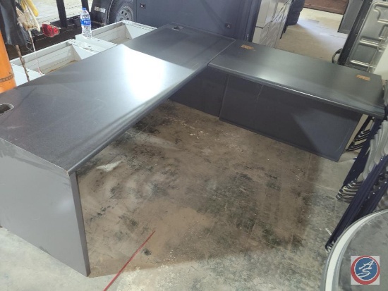 Metal L shaped desk