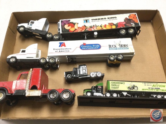 Assortment DIe-Cast Tractor/Trailers and Tractors