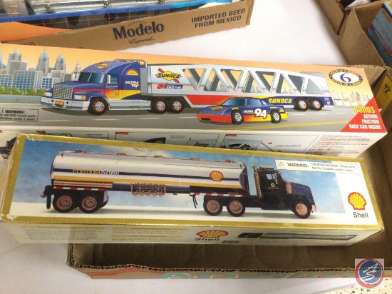 (1) Shell Tanker w/Sound and Lights, (1) Sunoco Ultra 94 w/Lights and Race Car
