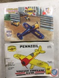 (1) Sunoco Airplane Bank, (1) Pennzoil Vintage Airplane Bank