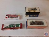 (1)1:87 scale 1948 Peterbilt with Van trailer,(1) Matchbox Nebraska Cornhuskers tractor and