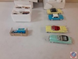 (7) assorted diecast cars,(1) 1934 Ford stake fence truck New Haven,(1) 1932 Chevy pickup