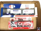 (1) Matchbox Nebraska Husker 96 Delivery Tractor/Trailer, (1) AHL Wonder Bread Tractor/Trailer w/Pup