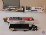 (1)1:64 Scale Diecast Hershey's tractor and trailer,(1) diecast old style tractor and trailer,(1)
