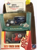 (1) Dr. Pepper 1923 Truck Bank, (1) Anheuser Busch 1932 Ford Panel Delivery Bank, (1) Amoco 1917