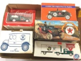 (1) Coca-Cola Ford 1936 V8 1/43 Scale, (1) Amoco Solite 1920 Tanker Bank, (1) Cooper Tire Test Car
