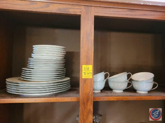 Nancy Prentiss Fine China. Set includes tea cups, tea plates, salad plates, sandwich plates, and