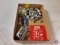 (1) Flat of assorted items: Vintage Dowel Jig, Ratchet, Automotive Fuses, Assorted Sockets,