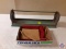 (1) Flat of Aprons, Paper roll cutter.