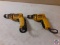 (2) DeWalt...3/8in. Electric Drill DW106