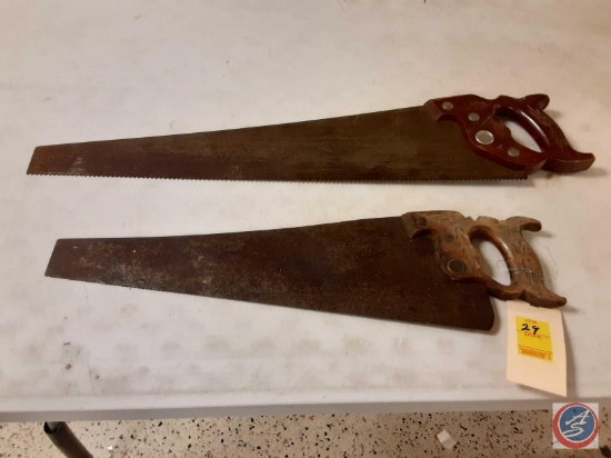 (2) Vintage Hand Saws