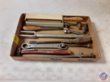 (1) Flat of Misc Hand Tools.