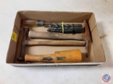 (1) Flat Chisel, Vintage Hammers, Drill Bits