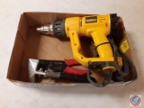 (1) Flat Wire Stripper, Dewalt...Heat Gun D26950