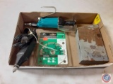 (1) Flat of assorted Items: Vintage Craftsman Electric Engraver, Hitachi 4