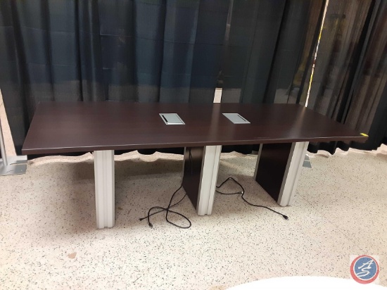 Conference Room Table w/Tabletop Power Charging Outlet 96in x 36in x 30in