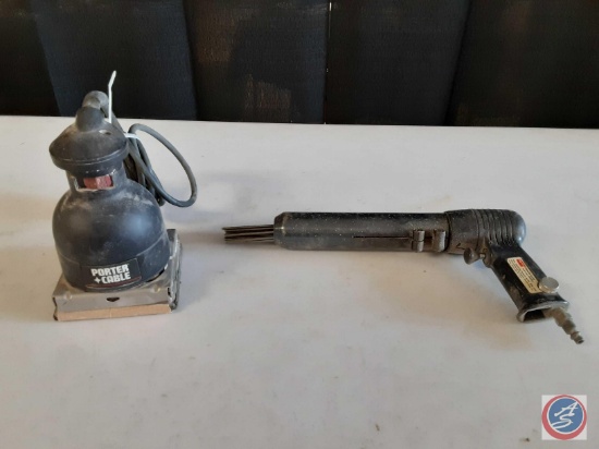 Porter cable palm sander electric and Dayton needle scaler model: 6W247