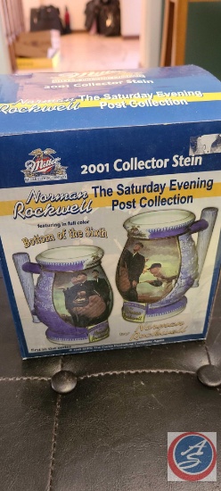 Miller Brewing Company 2001 Collector Stein Norman Rockwell "The Saturday Evening Post Collection",