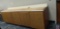 Wood Cabinet with 5 doors, Counter Top included approx measurements 120x25x36.
