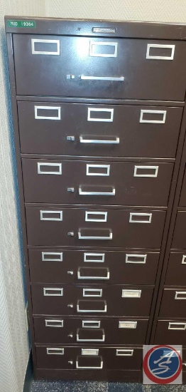8 Drawer Metal Commercial Filing Cabinet.