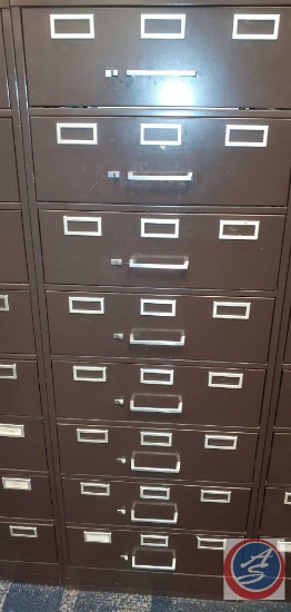 8 Drawer Metal Commercial Filing Cabinet.