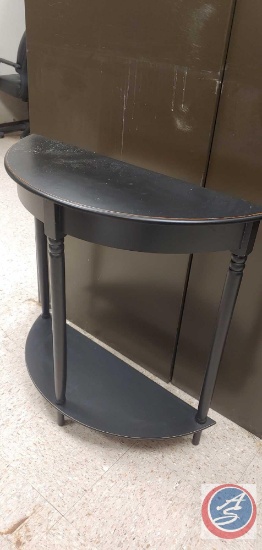 Black entry way table