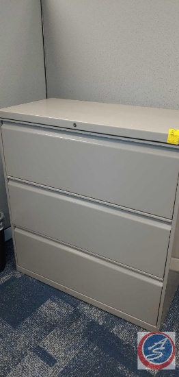 3 Drawer Metal Filing Cabinet.