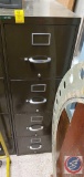 (2) 4 Drawer metal file cabinet