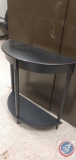 Black entry way table