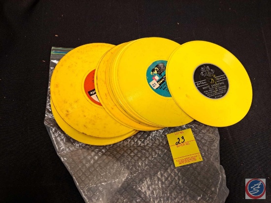 (26) yellow golden records