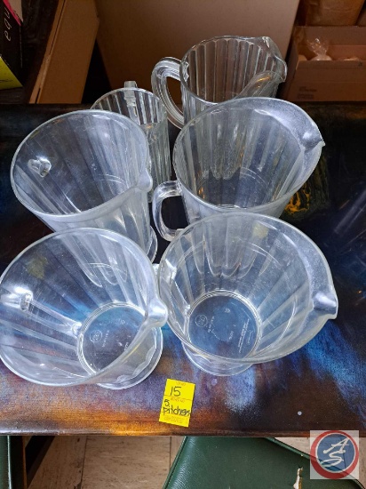 (5) water pitchers