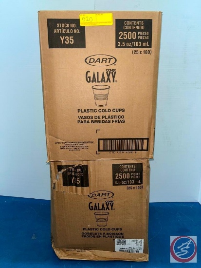 Dart Galaxy Plastic cold Cups 3.5oz 2500pcs/box Total 2 box