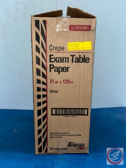 Crepe Exam Paper Table 21in x 125ft 12rolls 1 box