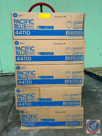 PACIFIC BLUE CENTERPULL PERFORATED PAPER TOWEL ROLL WHITE 7.5in x 12in 6 Rolls Of 1000 Sheets 6