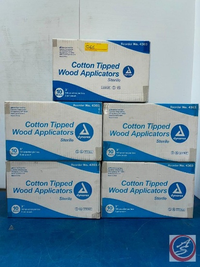 Cotton tipped wood applicators Sterile 1000pcs/case Total 5 Cases