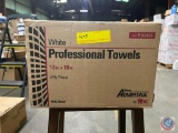 PROADVANTAGE WHITE PROFESSIONAL TOWELS 3ply 13in x 18in Qty 500