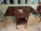 ...Table on Wheels with Fold Down Sides, 2 drawers (Table Has Damage on Top) see pictures.